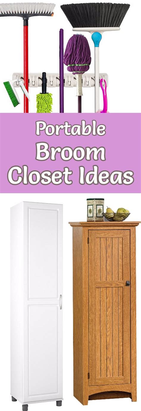Slim Broom Storage Cabinet