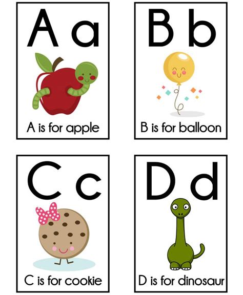 11 Sets Of Free Printable Alphabet Flashcards
