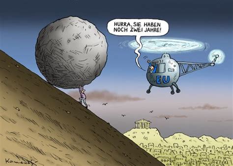 Sisyphos hotel fırsatlarına bakın (ücretsiz iptal seçeneği ile tamamen iade edilebilir fiyatlar dâhil). EU Sisyphos By marian kamensky | Business Cartoon | TOONPOOL