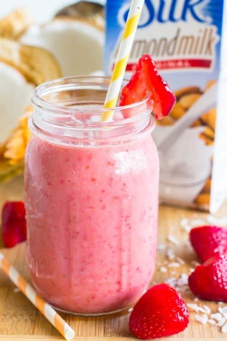 Strawberry Coconut Smoothie Recipe Jessica In The Kitchen