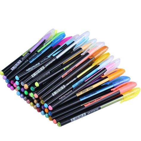 Justkraft Glitter Neon Color Pen Pack Of 48 Nib Size 1mm