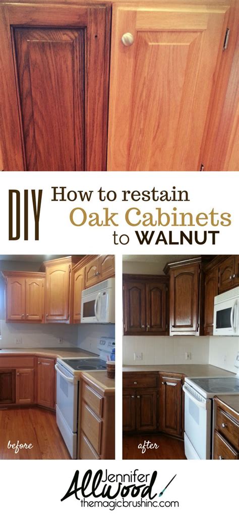 Whether you're interested in staining your kitchen cabinets, bathroom vanity or media cabinets in your home, the great news is that it's pretty easy to in this home below, the island was a dark stain and kitchen cabinets were painted a cream color. Cabinets and Furniture Finishes | Stained kitchen cabinets ...