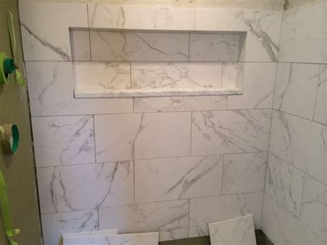 Faux Carraras Marble Tile Marble Tile Bathroom Marble Showers