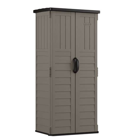 Suncast 2 Ft X 2 Ft Plastic Vertical Storage Shed With Floor Kit