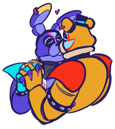 💛💙 — They Dont Smooch Much But When They Do He Five Nights At Freddys Kitsune Fnaf
