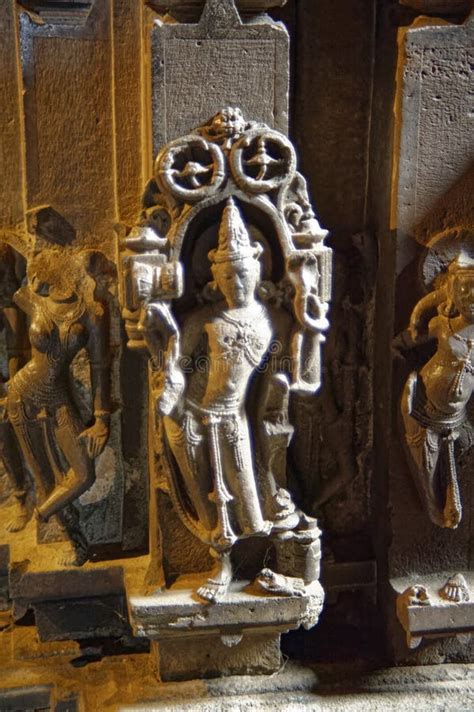 Relief Carving Of Hindu God Shiva Stock Image Image Of Maharashtra