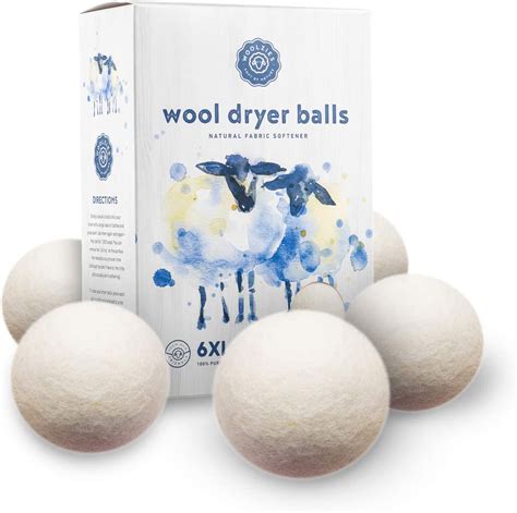 woolzies wool dryer balls organic our big wool spheres are the best fabric softener 6 pack xl