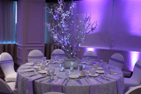 Silver And Lavender Sweet 16sweet Sixteen With Lavender Room Lighting