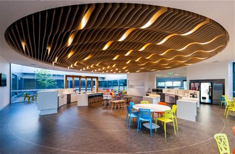 Wave Blades By Supawood Is A Contoured Wooden Blade Ceiling System That