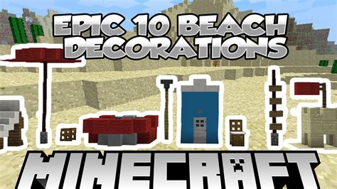 Bookshelves serve as both decoration and enchantment power source. 10 EPIC BEACH DECORATIONS in minecraft! | amiterDC - YouTube