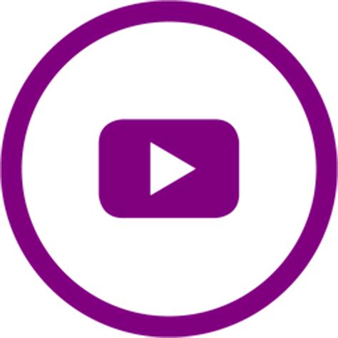 Purple Youtube Logo With Transparent Background Transparent Png
