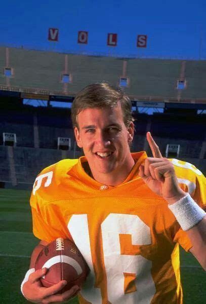 peyton manning freshman year at ut lucky for us he s still wearing the orange go broncos