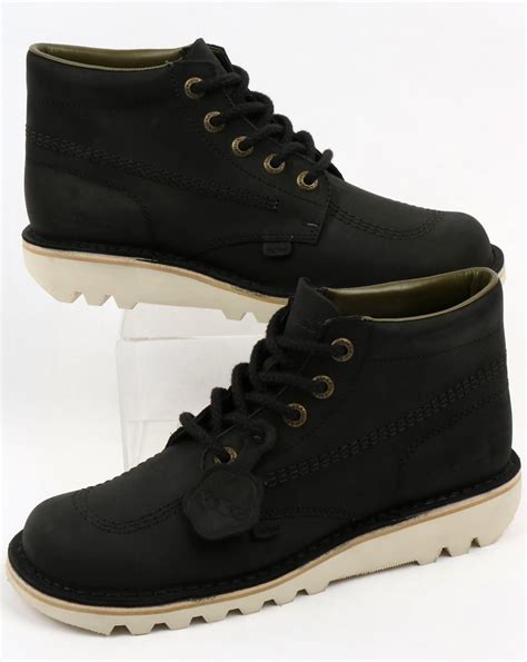 As the athletes and teams becomes more serious, we challenge them to set individual and. Kickers Kick Hi Leather Boots Black/Cream,shoe,chunky,mens