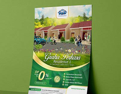 Contoh desain brosur parcel : Desain brosur, brosur, flyer, poster, desain poster profesional, corporate, real estate, brosur ...