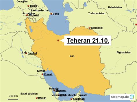 Iran's red crescent has requested financial assistance from the international federation of red cross and red crescent (ifrc) societies to fight the impact of drought. StepMap - teheran - Landkarte für Iran