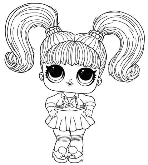 Dibujos para colorear Muñecas LOL. Imprimir en formato A4 Dibujos