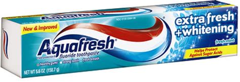 Aquafresh Extra Fresh Whitening Tube Toothpaste 56 Oz Pack Of 6