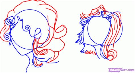 How To Draw Curly Hair Anime Style Step By Step Anime