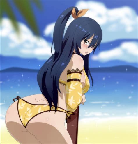 Inusen Homura Kogetsu Eden S Zero Girl Ass Beach Bikini Black