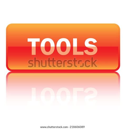 Tools Button Stock Vector Royalty Free 218606089 Shutterstock