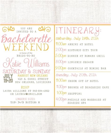 Free Bachelorette Invitation Templates Printable - Invitations