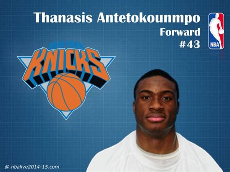 Antetokounmpo, 21, played for the delaware 87ers of the. Thanasis Antetokounmpo - New York Knicks - 2014-15 Player ...