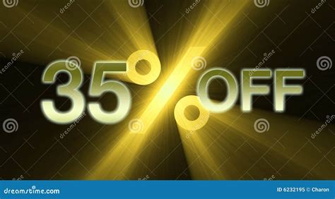 35 Percentage Off Discount Sale Banner Stock Illustration
