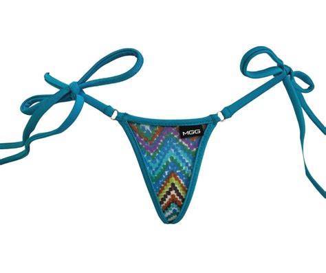 Semi Sheer Micro Thong Bikini String Bottom Swimwear Sheer When Wet