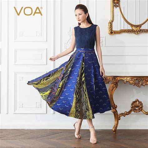 Buy Voa Jacquard Silk Party Dresses Women Long Dress