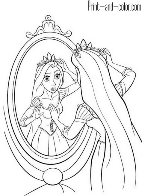 Rapunzel Coloring Pages Print And