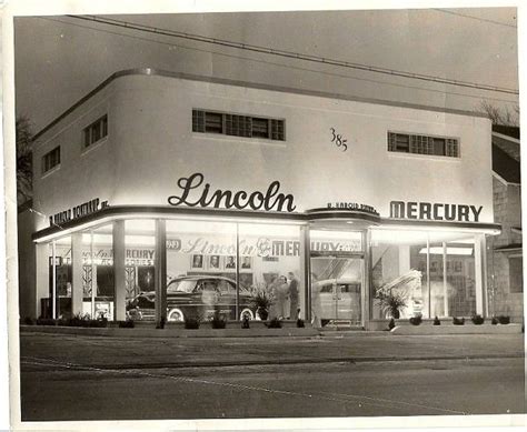 Lincoln And Mercury Dealership 1950s Car Dealership Dealership