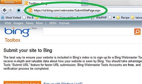 How To Add Url To Bing Search Engine