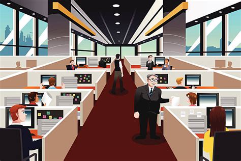Best Office Cubicle Illustrations Royalty Free Vector Graphics And Clip