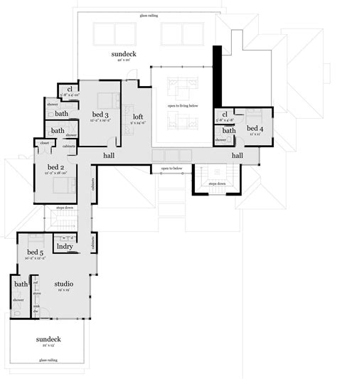 5 Bedroom Modern Home With High Ceilings Tyree House Plans House