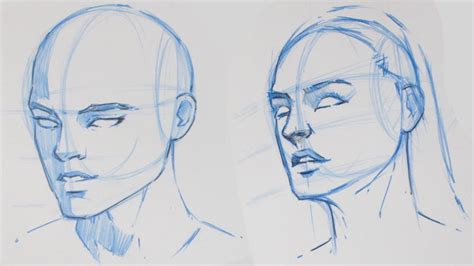 Face Perspective Drawing How To Draw The Human Head