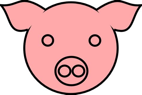 Pig Head Outline