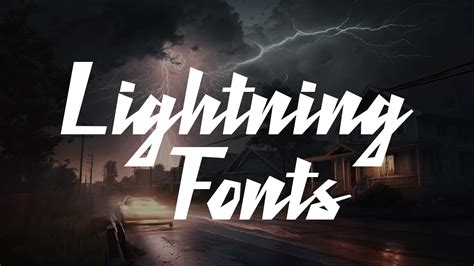 16 Electric Lightning Fonts That Will Shake Up Your Designs Hipfonts