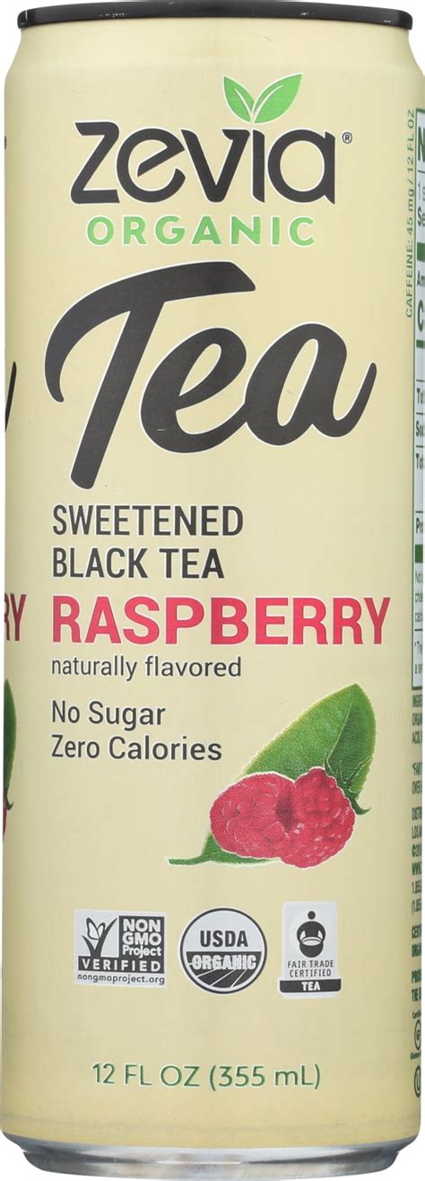 Zevia Tea Black Raspberry Organic 12 Fl Oz