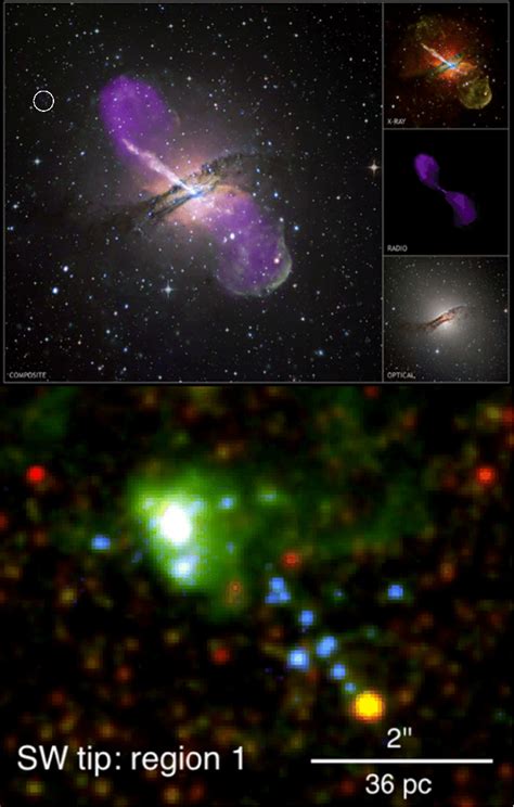 Top Panel Composite Of Chandra X Ray Image Vla Radio Image And Eso