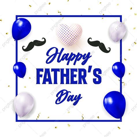 Happy Fathers Day Vector Art Png Happy Fathers Day Design With Balloons Clipart Design