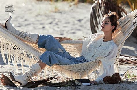 Lounging In A Hammock Ophelie Guillermand Models Ermanno Scervino