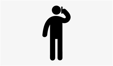 Man Talking With Phone Vector Person On Mobile Phone Icon Png Image