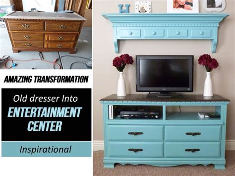 Maybe you would like to learn more about one of these? Old Dresser To Entertainment Center Makeover | Entertainment center makeover, Entertainment ...