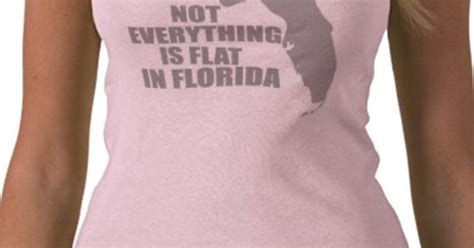 not everything is flat in florida a funny shirt for the well endowed woman from florida store