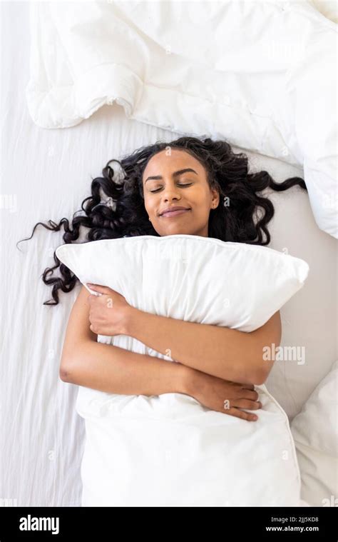 Woman Laying On Back Bed Hi Res Stock Photography And Images Alamy