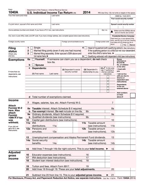 1040a Form Fill Out And Sign Printable Pdf Template Signnow