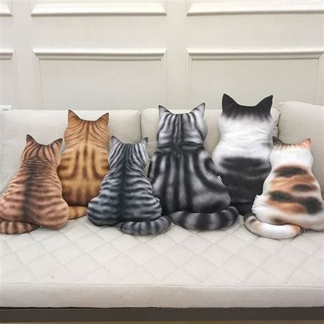 Cat Shaped Pillow Cat Throw Pillow Cat Pillow Cat Face Pillow