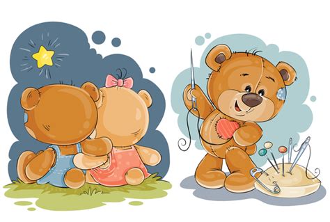 The most common teddy bear cartoon material is silicone. Cartoon teddy bears head drawing vector 03 free download