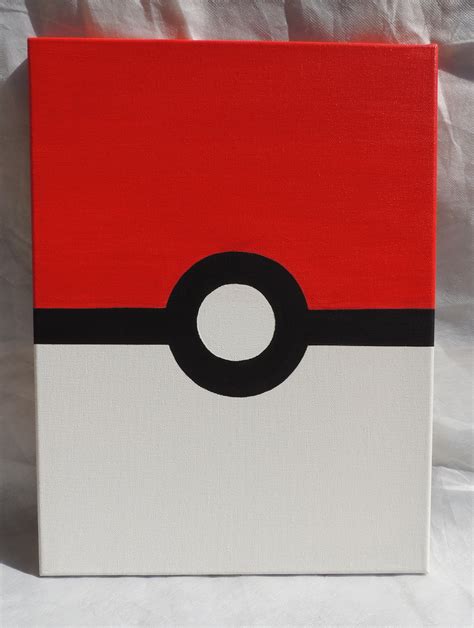 This Awesome Pokemon Pokeball Acrylic Painting Is Available In The