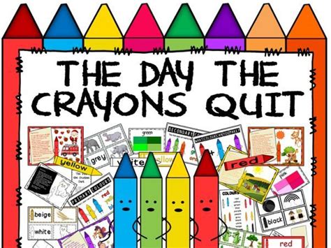 The Day The Crayons Quit Story Teaching And Display Resources